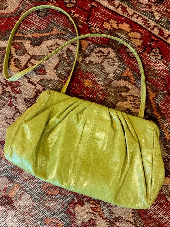 HOBO Handbags - HOBO Lime Green Leather Shoulder Bag